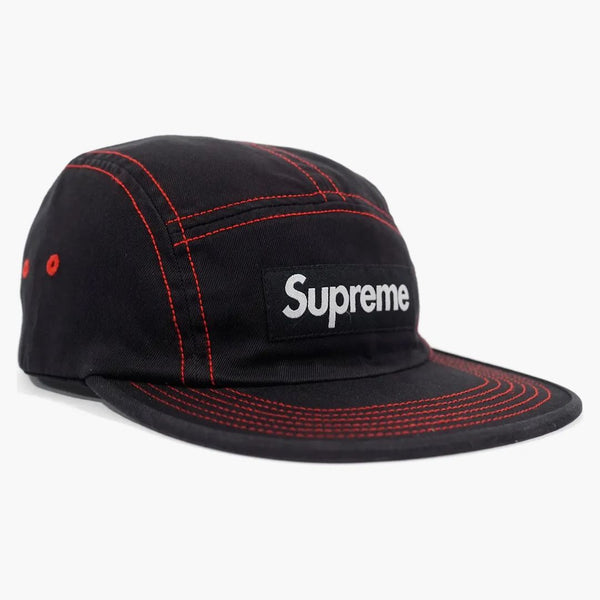 Supreme Contrast Stitch Camp Cap (ss18) Black