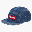 Supreme Contrast Stitch Camp Cap (ss18) Denim