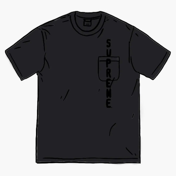 Supreme Contrast Stitch Pocket Tea Black