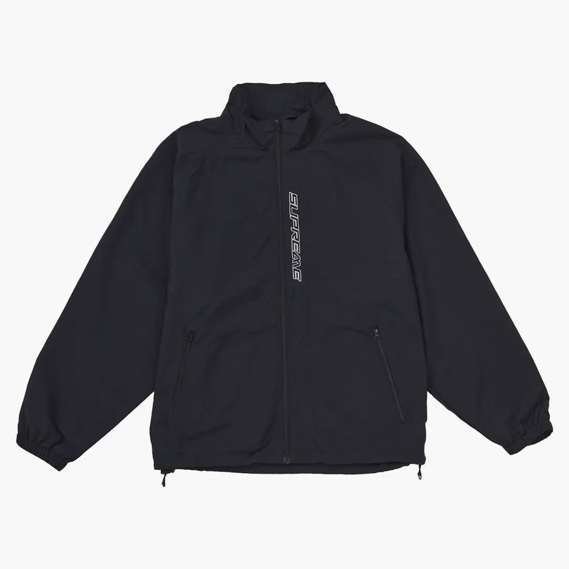 Supreme Contrast Zip Track Jacket Black