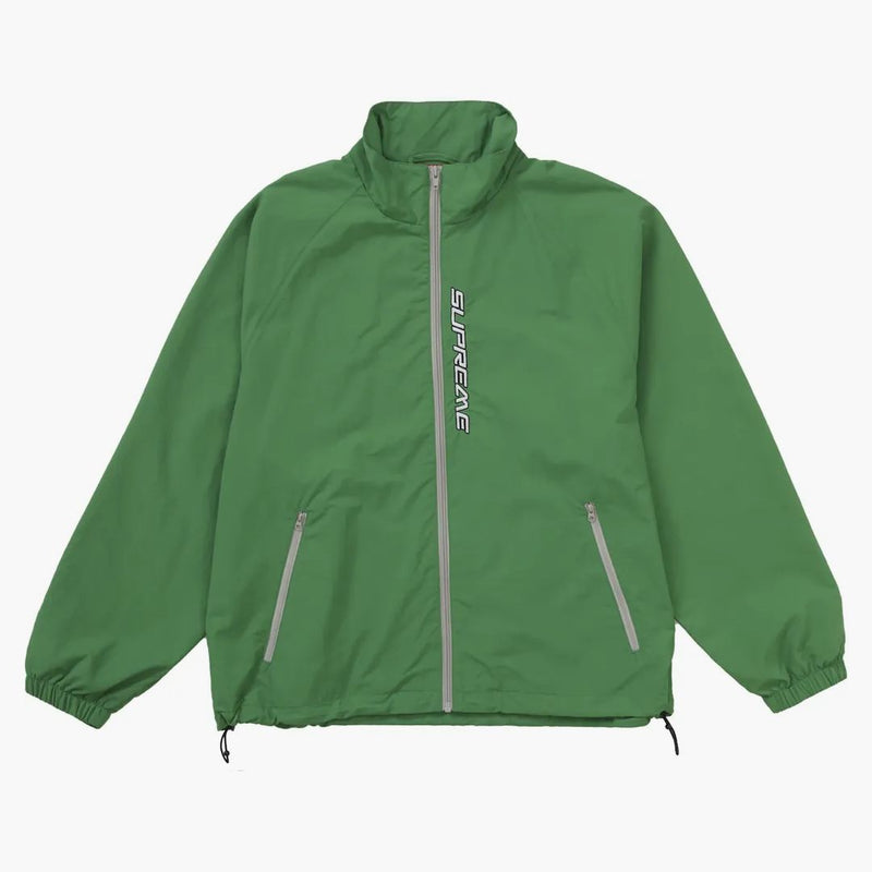 Supreme Contrast Zip Track Jacket Green