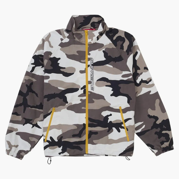 Supreme Contrast Zip Giacca della pista Snow camo
