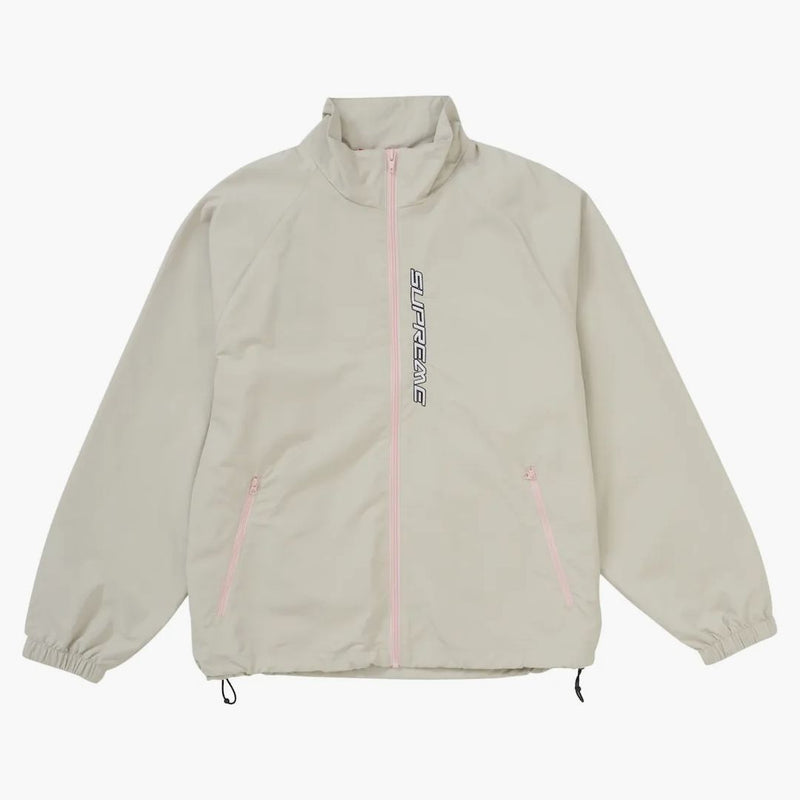 Supreme Contrast Zip Track Jacket Tan