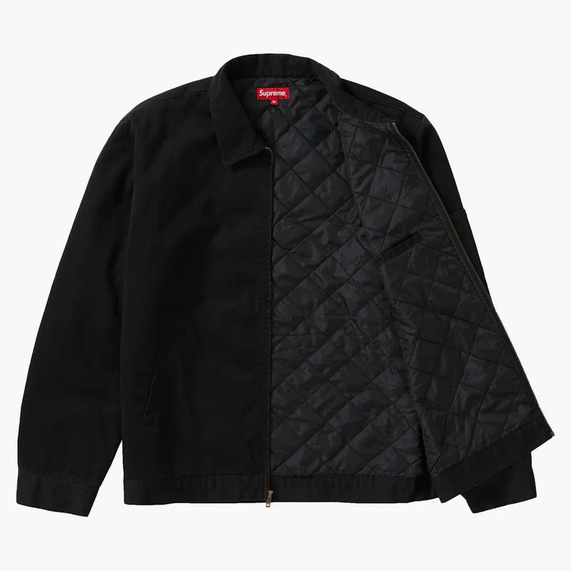 Chaqueta bordada de autos de policía supremo negro