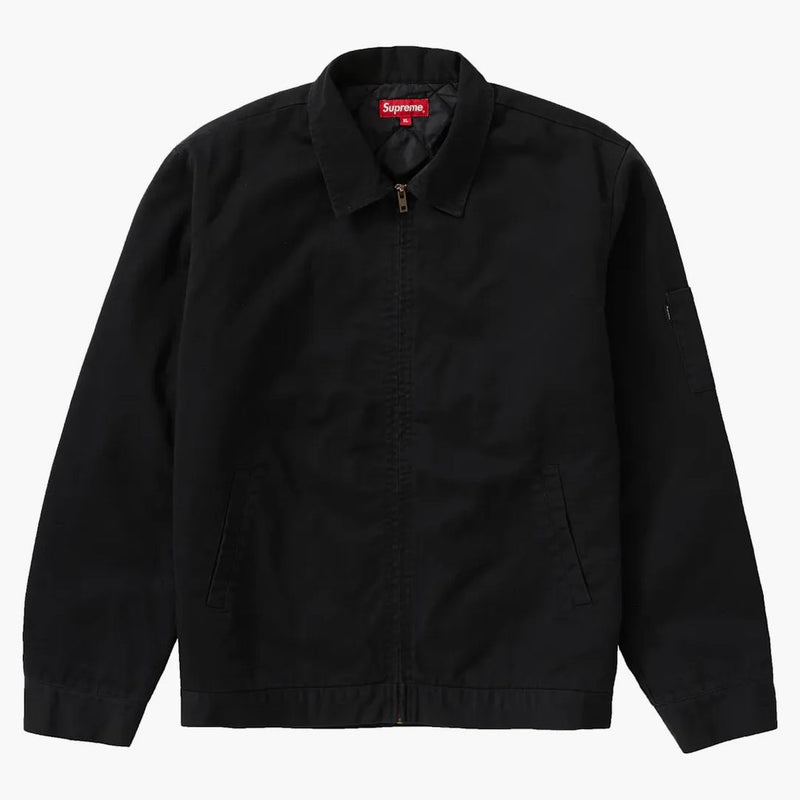Chaqueta bordada de autos de policía supremo negro