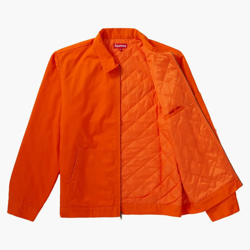 Chaqueta bordada de autos de policía supremo naranja