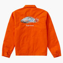 Supreme Cop Car Embroidered Jacket Orange