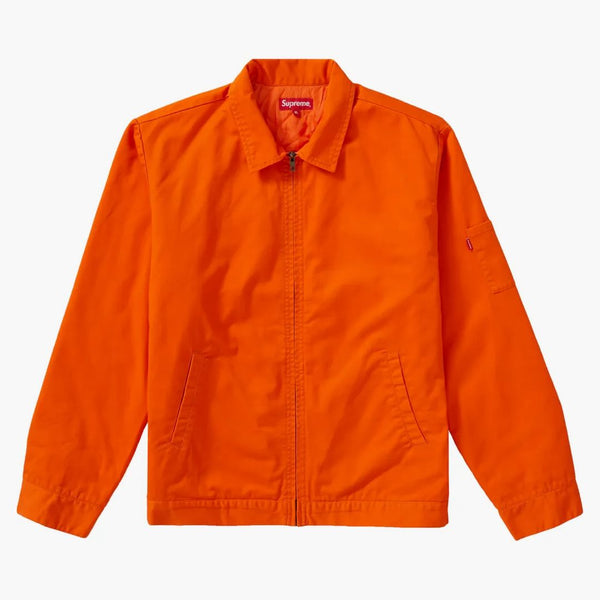 Supreme Cop Car Embroidered Jacket Orange