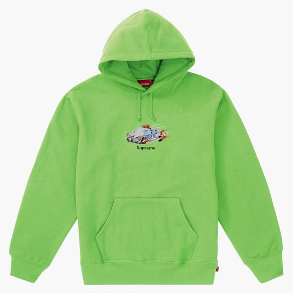 Supreme Cop Car Hooded Sweatshirt ljusgrön