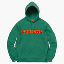 Supreme Cord Collegiate Logo Hooded Sweatshirt Light Pine