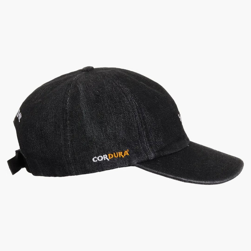 Supreme Cordura denim liten låda 6-panel svart
