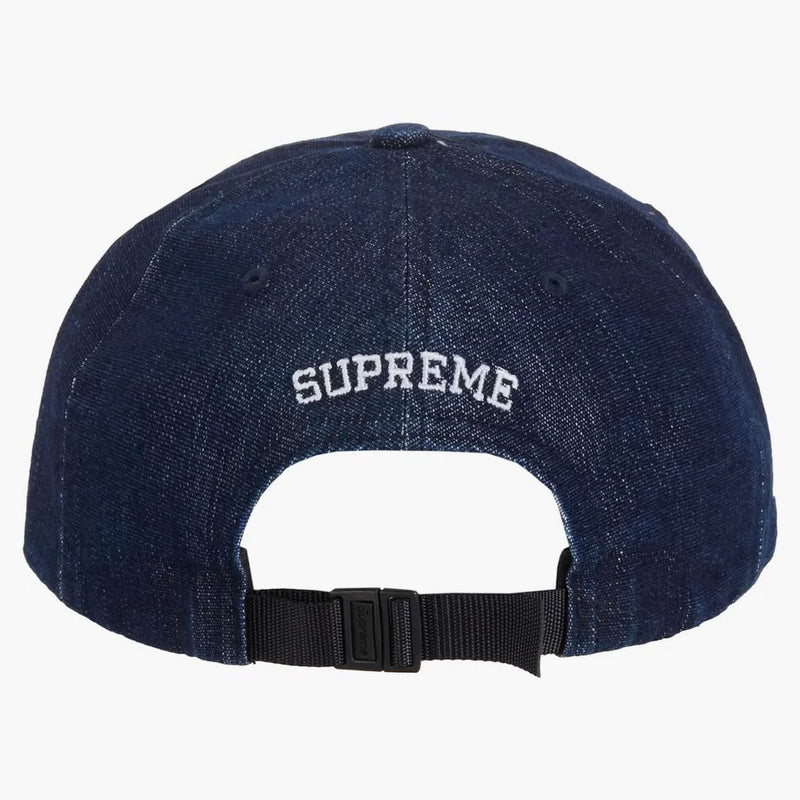 Supreme Cordura denim Small Box 6-Panel Blue