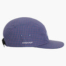 Supreme Cordura Plaid Camp Cap Blue