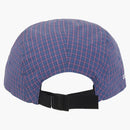 Supreme Cordura Plaid Camp Cap Blue