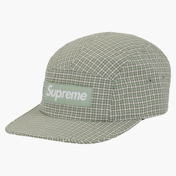 Supreme Cordura Plaid Camp Cap Green
