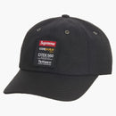 Supreme Cordura Teflon Etiqueta de 6 paneles Negro