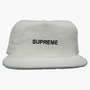 Supreme Corduroy 5 Panel Cap White