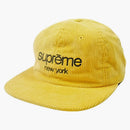 Supreme Corduroy Classic Logo Camp Cap Amarillo