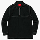 Supreme Corduroy Half Zip Shirt Black