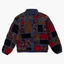 Supreme Corduroy Patchwork Denim Jacket Washed Blue