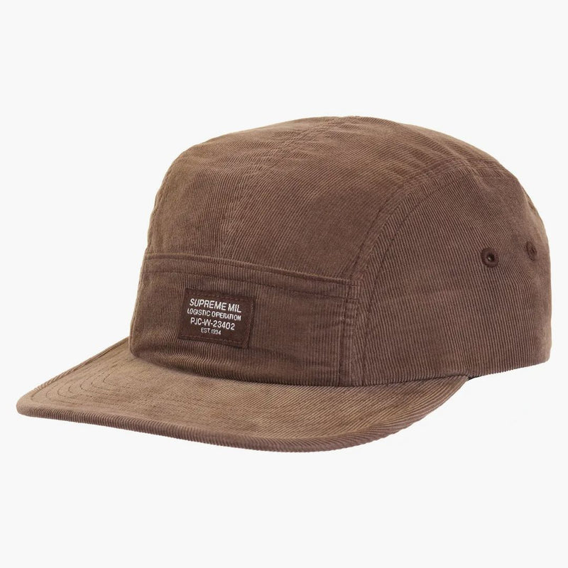 Supreme Corduroy Pocket Camp Cap Brown