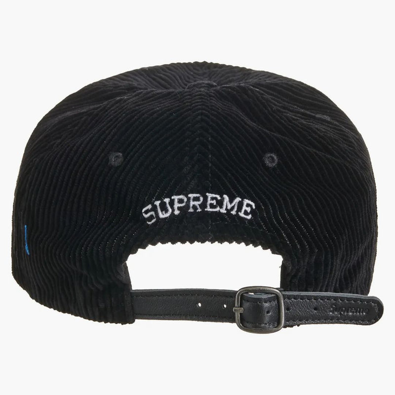 Supreme Corduroy S Logo 6-Panel (FW23) svart