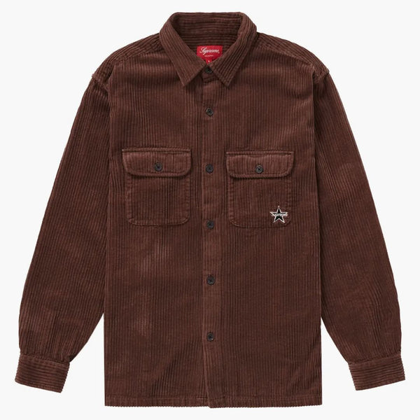 Supreme Corduroy Shirt Shirt (SS22) Brown