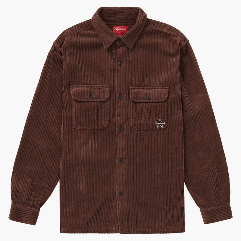 Supreme Corduroy Shirt Shirt (SS22) Brown