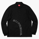 Supreme Corner Arc L/s Polo Black
