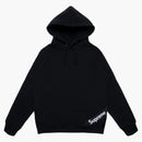 Supreme Corner Label Hooded Sweatshirt Black