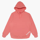 Supreme Corner Label Hooded Sweatshirt Coral