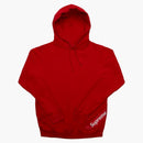 Supreme Corner Label Hooded Sweatshirt Red