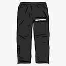 Nejvyšší bavlna cinch kalhoty černá