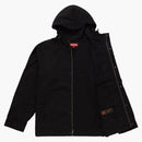 Chaqueta de campo de algodón suprema negra