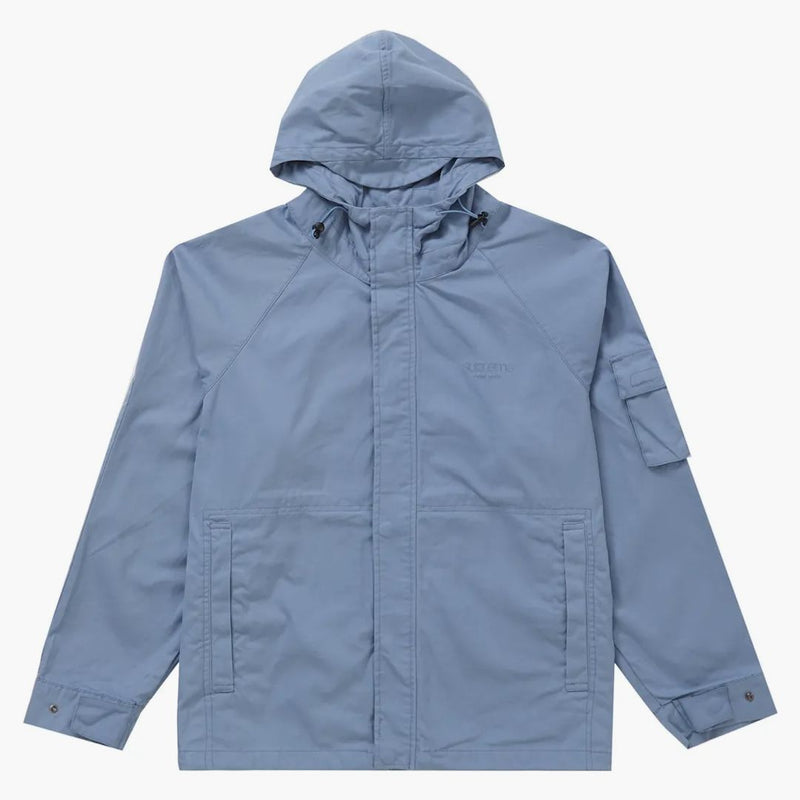 Chaqueta de campo de algodón suprema azul claro