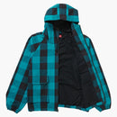 Supreme Cotton Hooded Jacket Teal Plaid