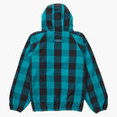 Supreme Cotton Hooded Jacket Teal Plaid