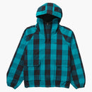 Supreme Cotton Hooded Jacket Teal Plaid