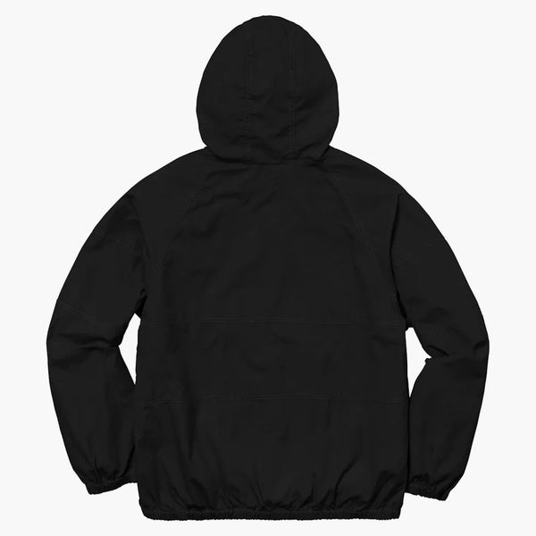 Supreme Cotton Hooded Raglan Jacket Black