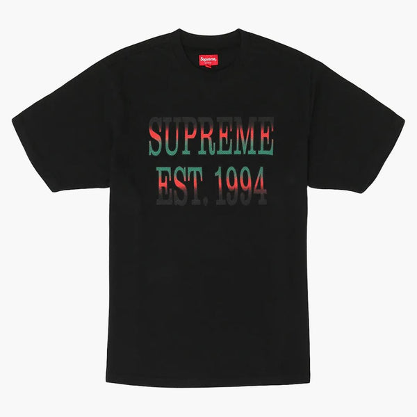 Supreme Cotton Mesh Gradient Logo S/s Top Black