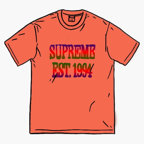 Logo svrchovaného gradientu s nejvyššími bavlněnými sítěmi S/S Top Dark Coral