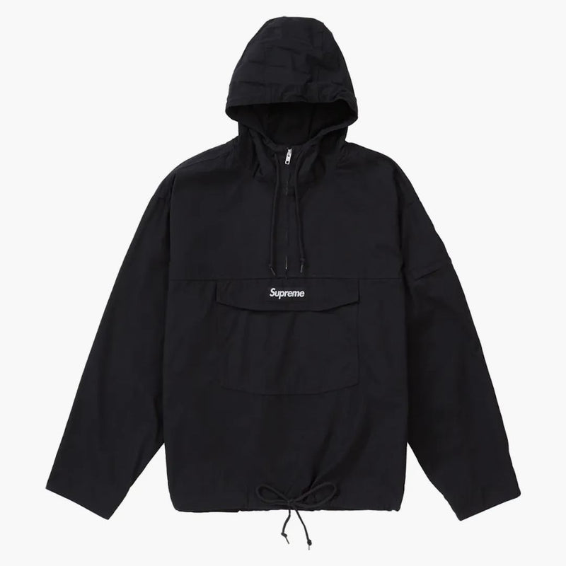 Högsta bomullsverktyg anorak svart