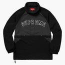 Corte suprema mezza zip pullover nero