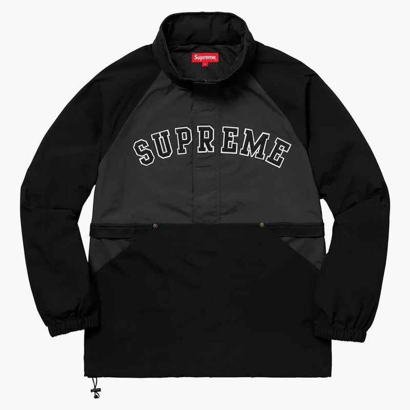 Högsta domstolen halva zip pullover svart