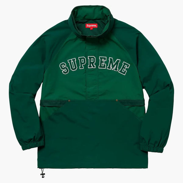 Supreme Court Half Zip pullover Dark Green