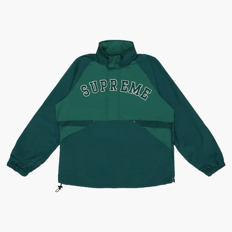 Högsta domstolen halva zip pullover mörkgrön