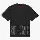Supreme Cracked Stretch S/s Top Washed Black
