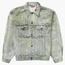 Supreme Crackle denim camionero chaqueta multicolor