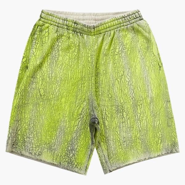 Supreme Crackle Sweatshort Yellow