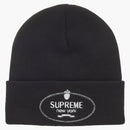 Supreme crest beanie black